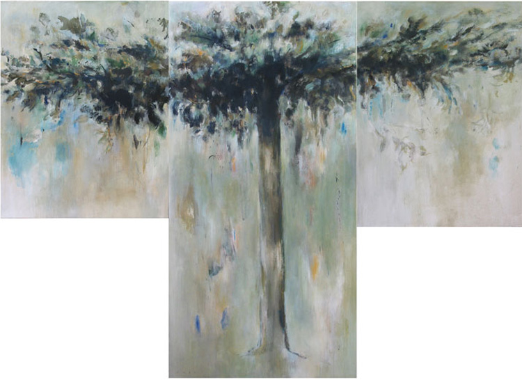 Sous l'arbre II (triptych) (2002)