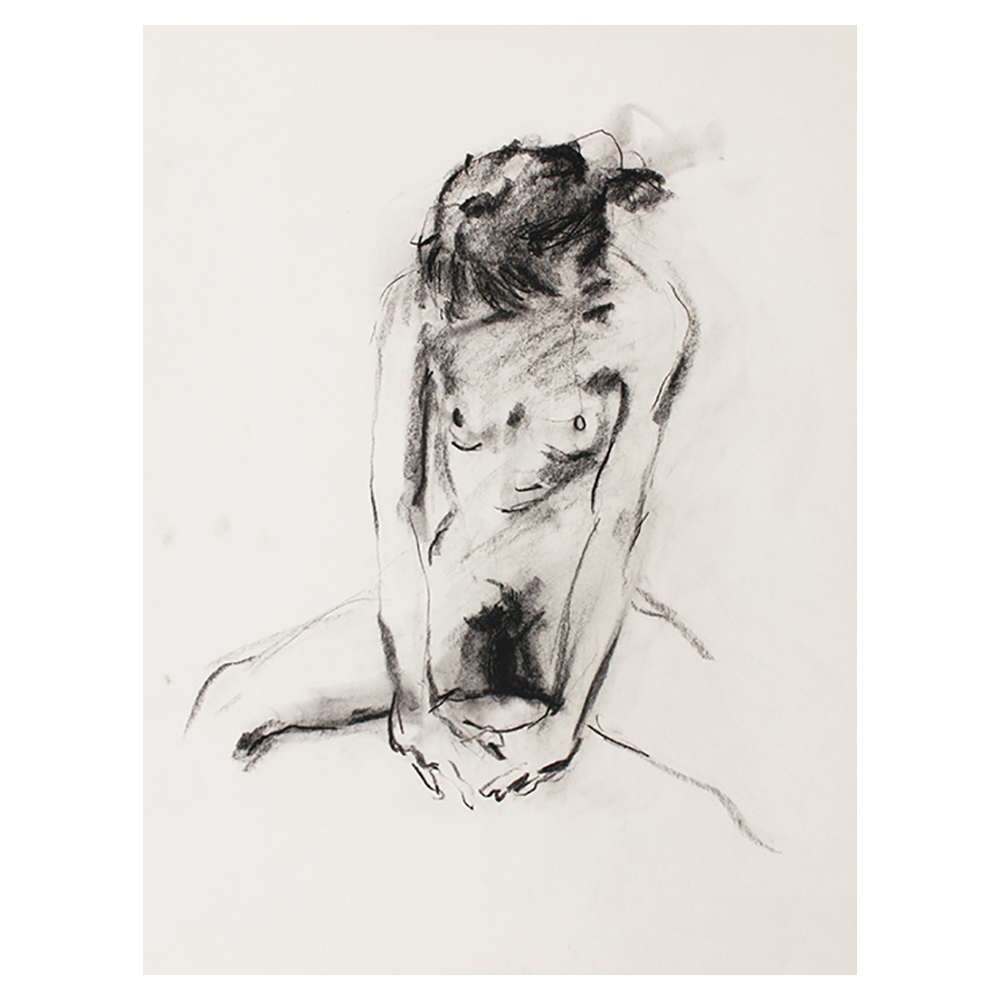 Life drawing / dessin d'après modèle vivant / dibujo de modelo vivo (1984)