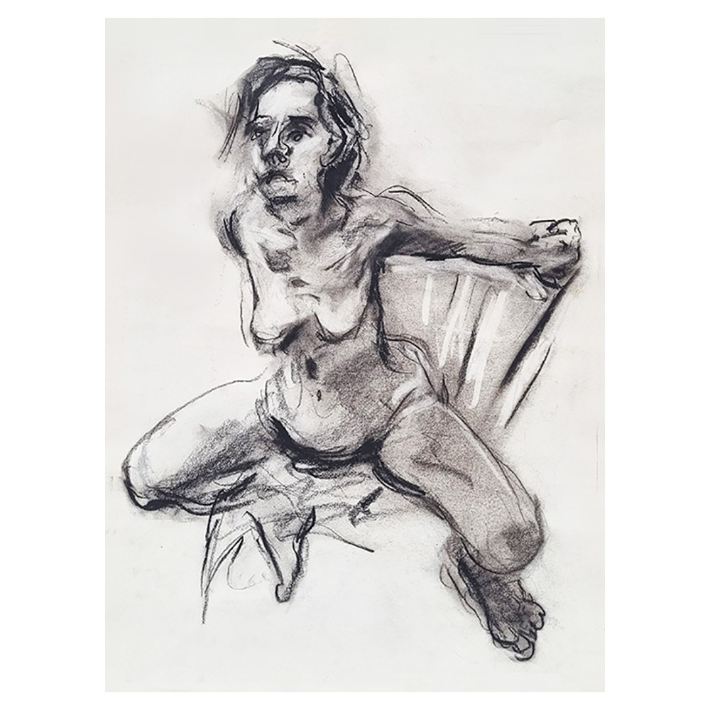 Life drawing / dessin d'après modèle vivant / dibujo de modelo vivo (1987)