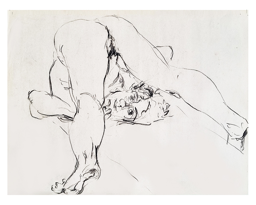 Life drawing / dessin d'après modèle vivant / dibujo de modelo vivo (1983)